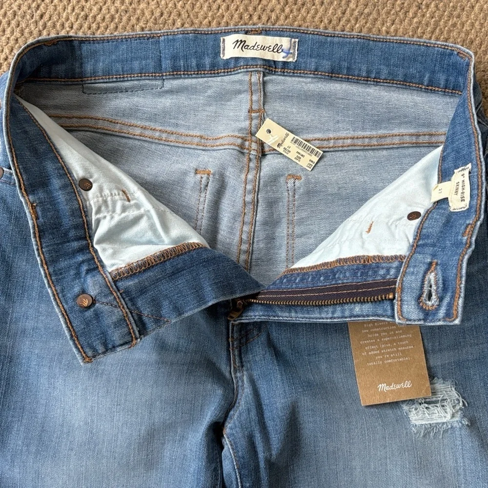 NWT Madewell High Rise Skinny Jeans Size 27